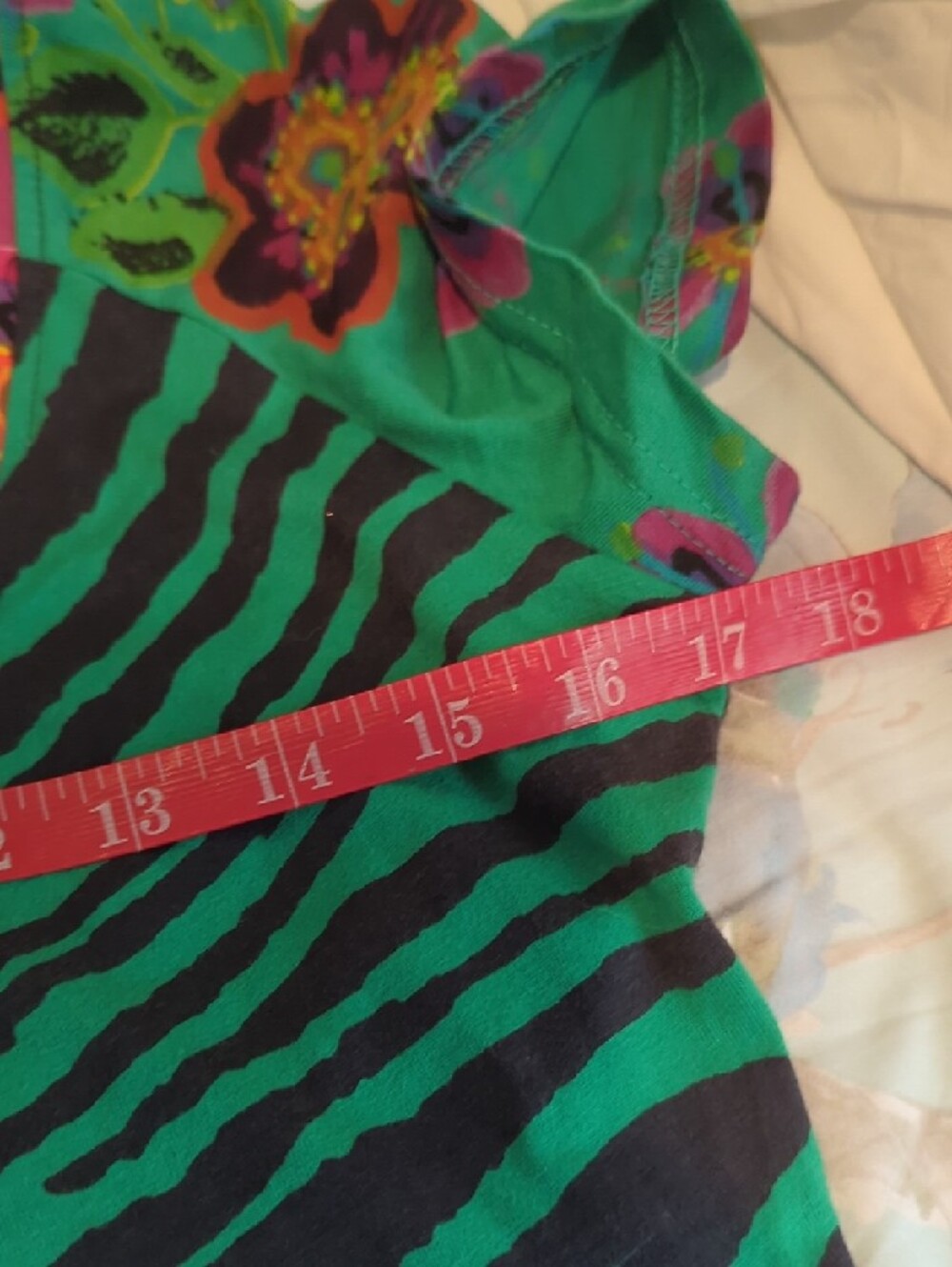 Desigual Geisha Famous Stretch CottonBlack Multicolor Floral V-Neck Dress/Tunic - Picture 9 of 12